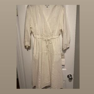 Nordstrom white linen midi